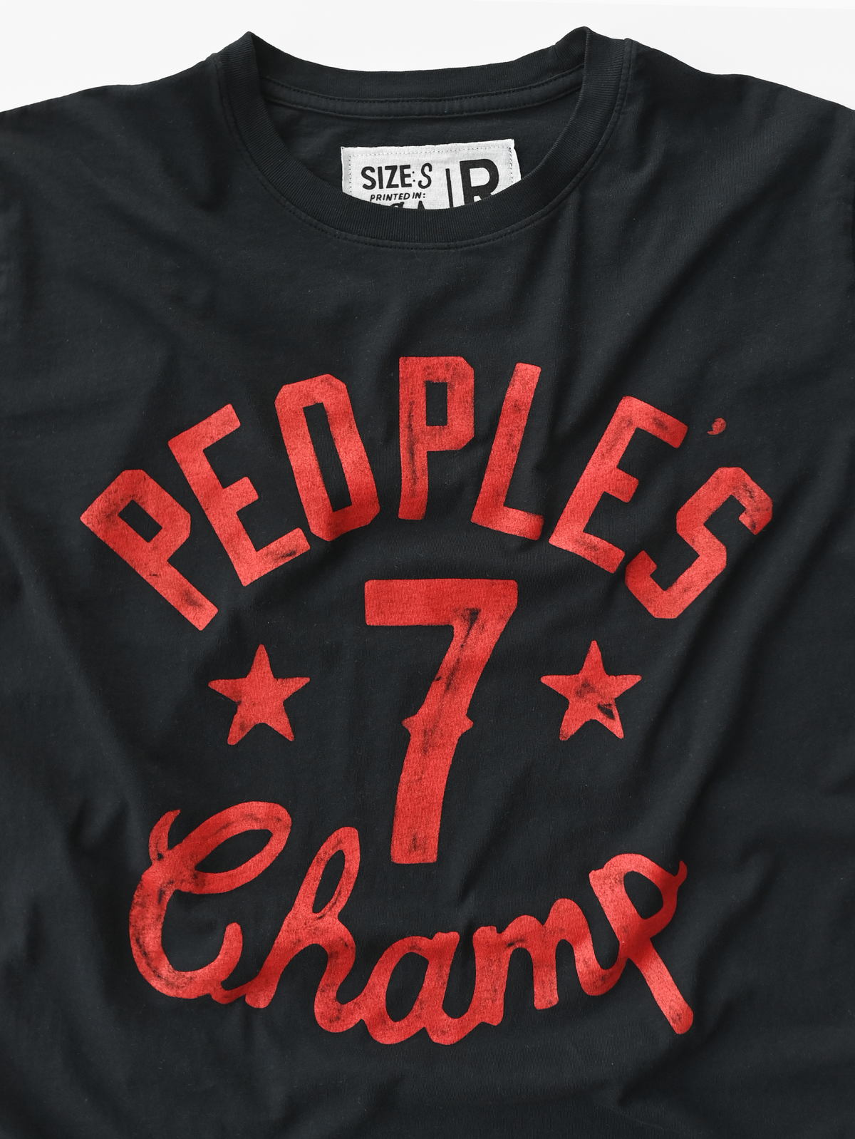The Rock People's Champ Black Tee