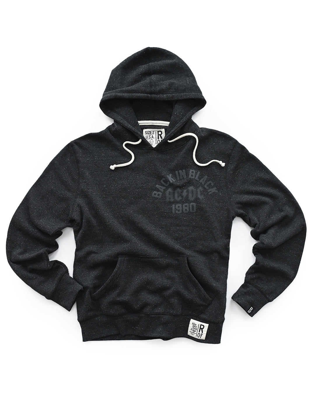 AC/DC Back in Black '80 Black PO Hoody - Roots of Fight Canada