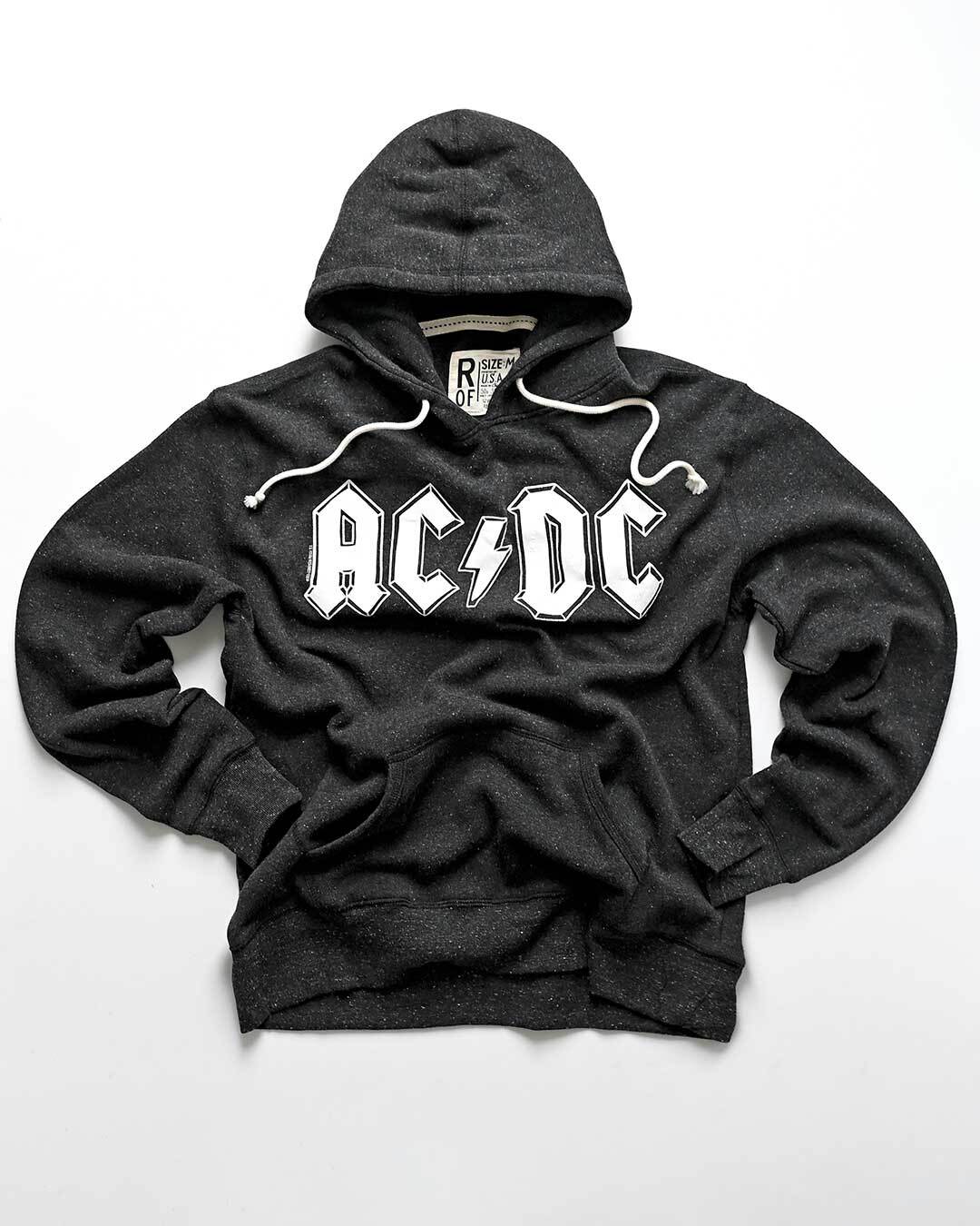 AC/DC Classic Black PO Hoody - Roots of Fight Canada