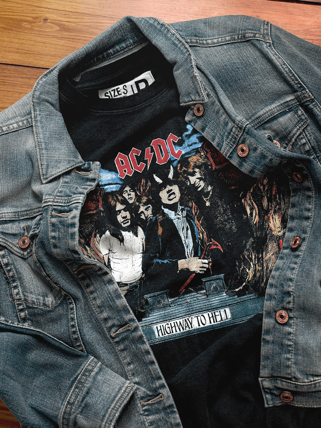 AC/DC Highway to Hell Black Tee - Roots of Fight Canada