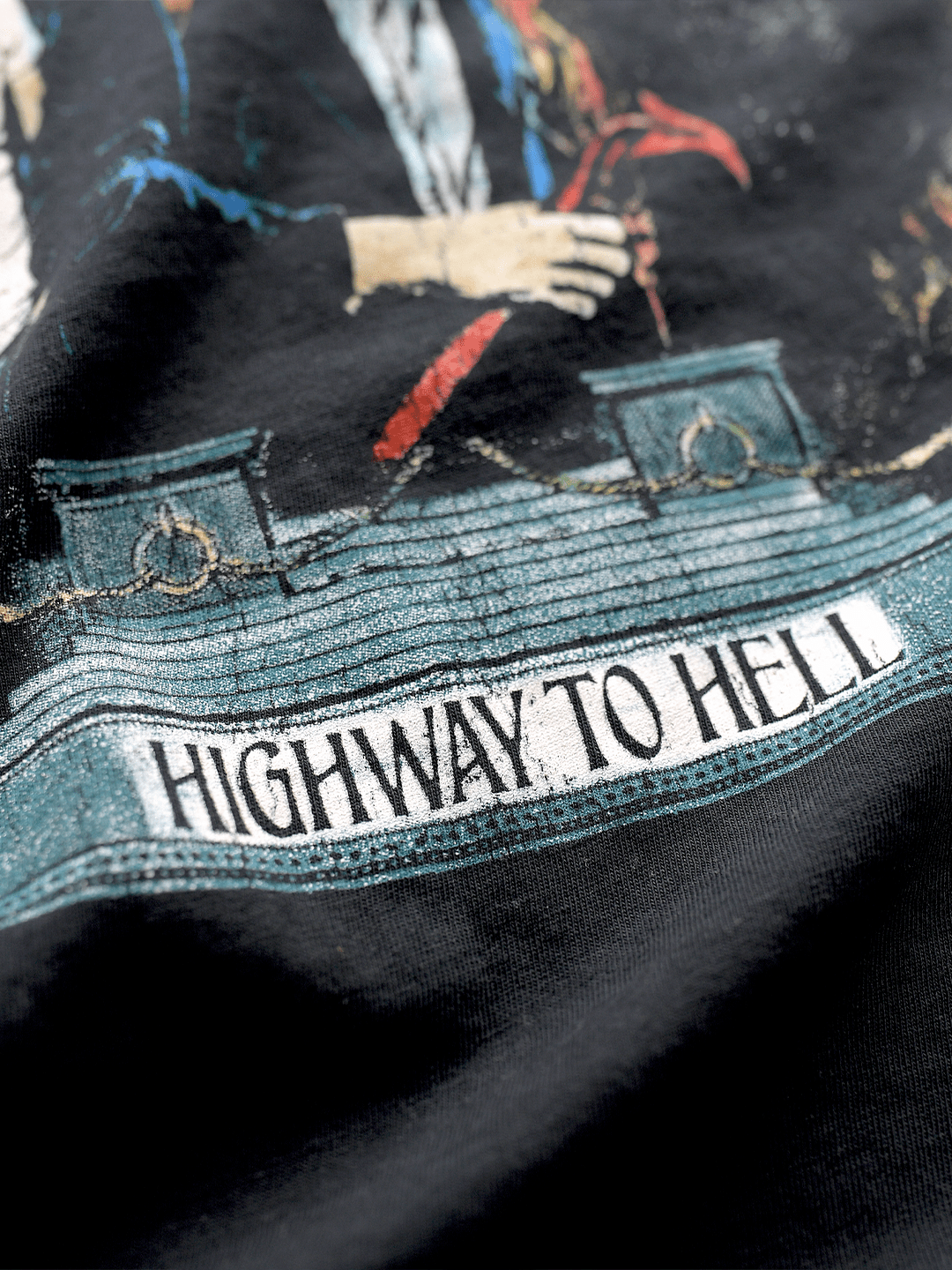 AC/DC Highway to Hell Black Tee - Roots of Fight Canada