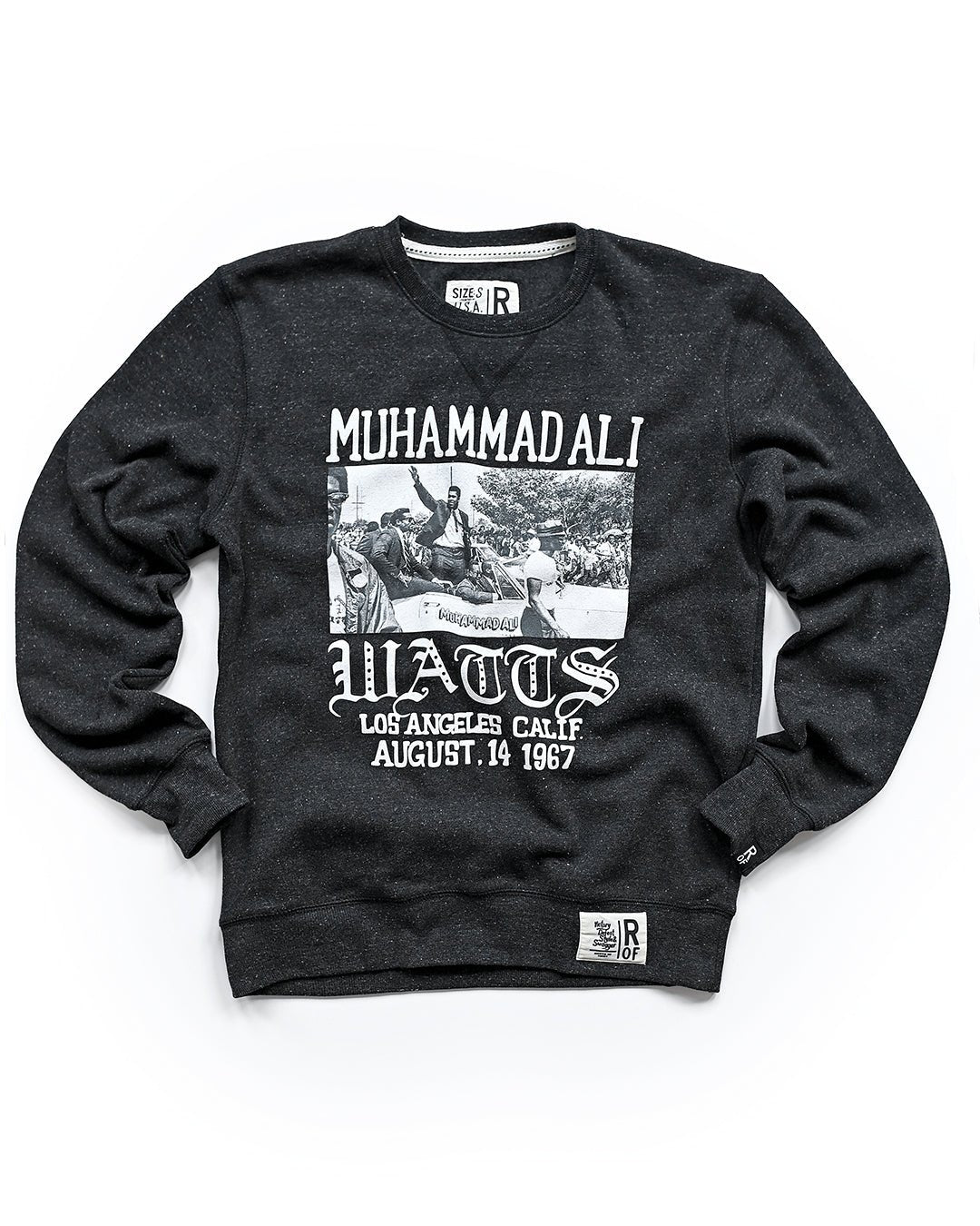 Ali 1967 Watts Photo Black Sweatshirt - Roots of Fight Canada