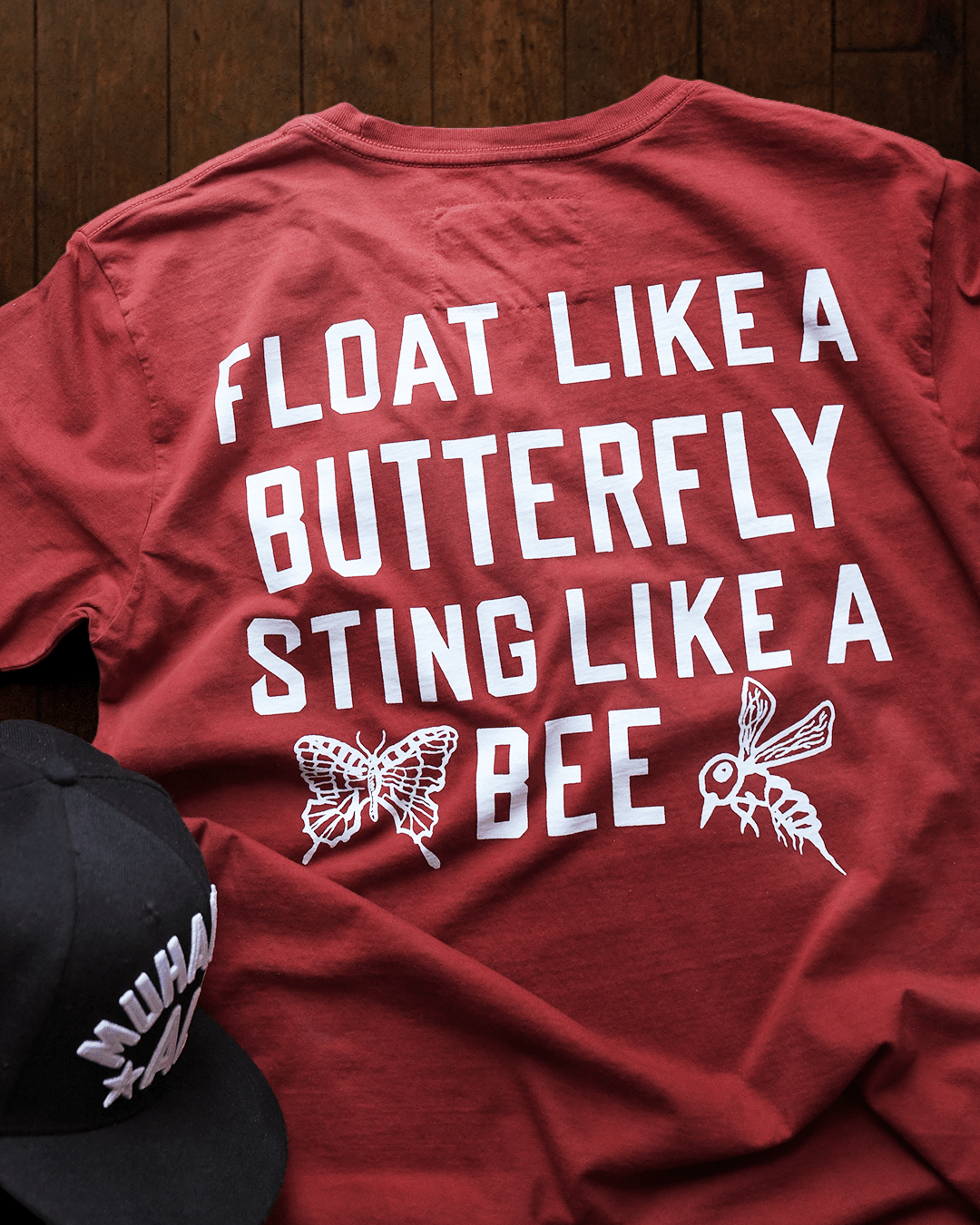 Ali Float Like A Butterfly Cardinal Tee - Roots of Fight Canada