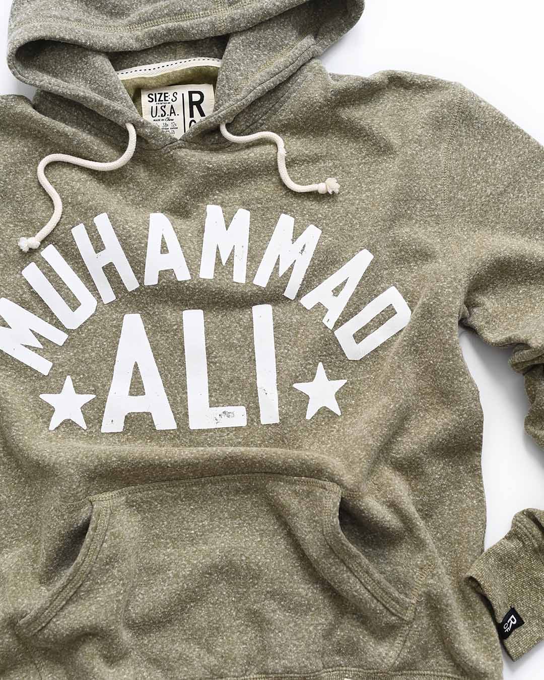 Ali Float Quote Heather Olive PO Hoody - Roots of Fight Canada