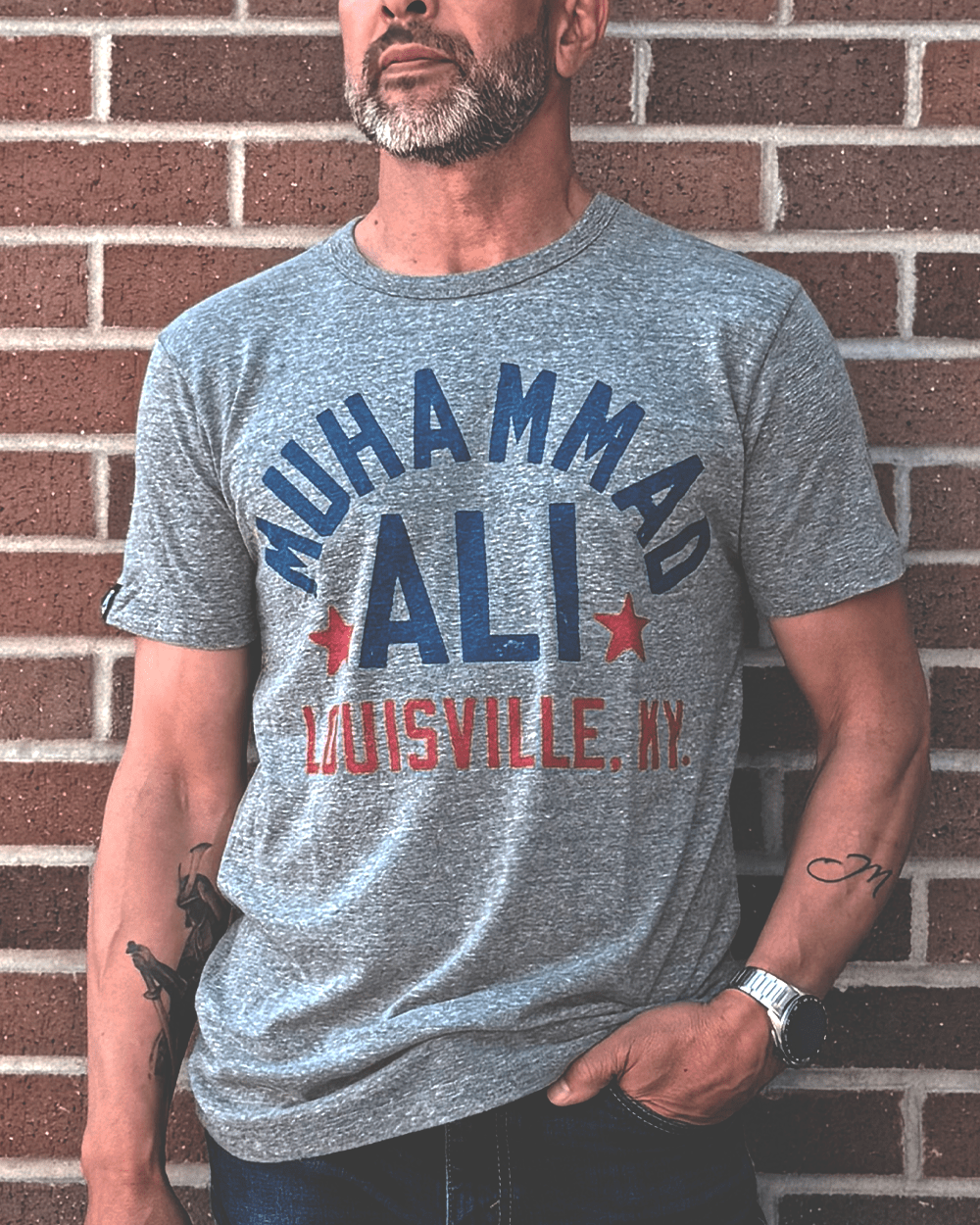 Ali Float Quote Triblend Tee - Roots of Fight Canada