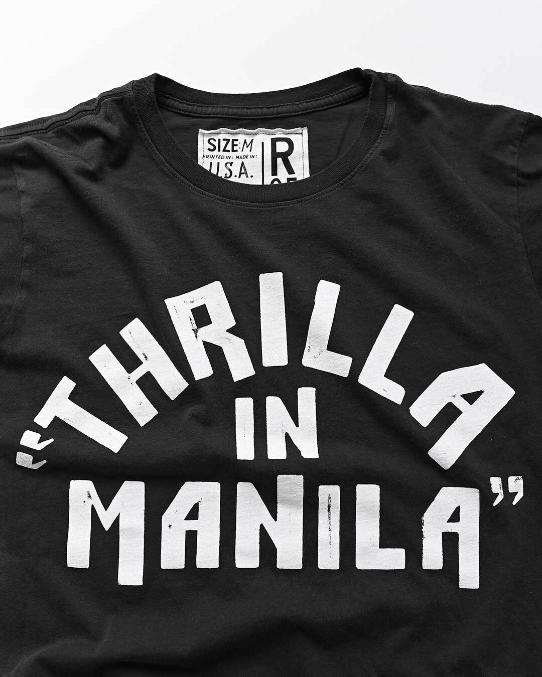 Ali - Frazier Thrilla in Manila Black Tee - Roots of Fight Canada