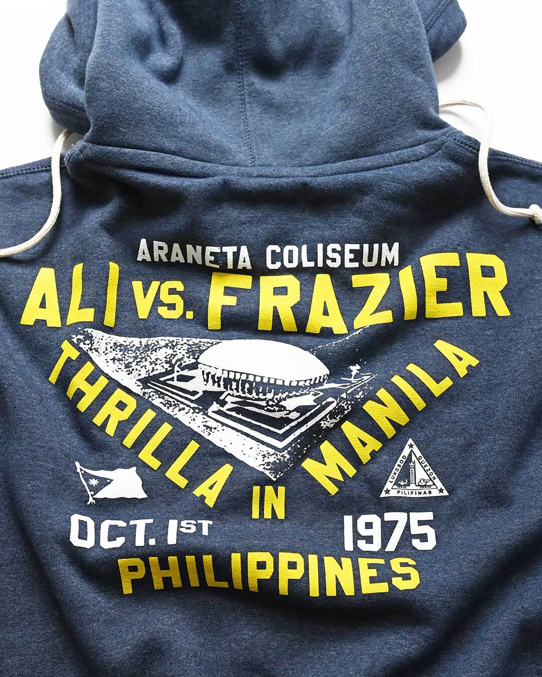 Ali - Frazier Thrilla in Manila Navy PO Hoody - Roots of Fight Canada