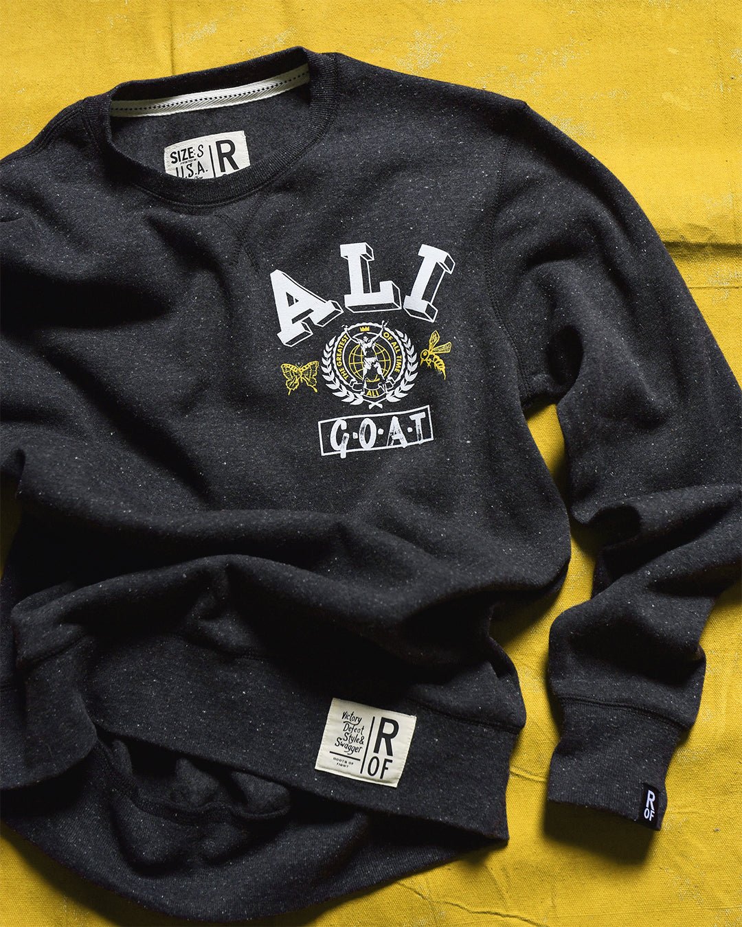 Ali GOAT Black Sweatshirt - Roots of Fight Canada