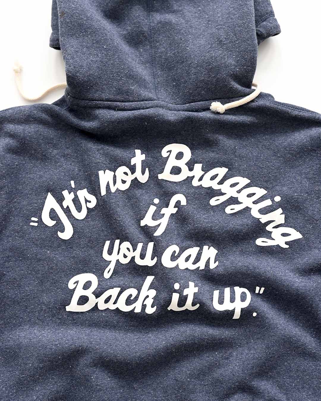 Ali LK &#39;It&#39;s not bragging&#39; Navy PO Hoody - Roots of Fight Canada