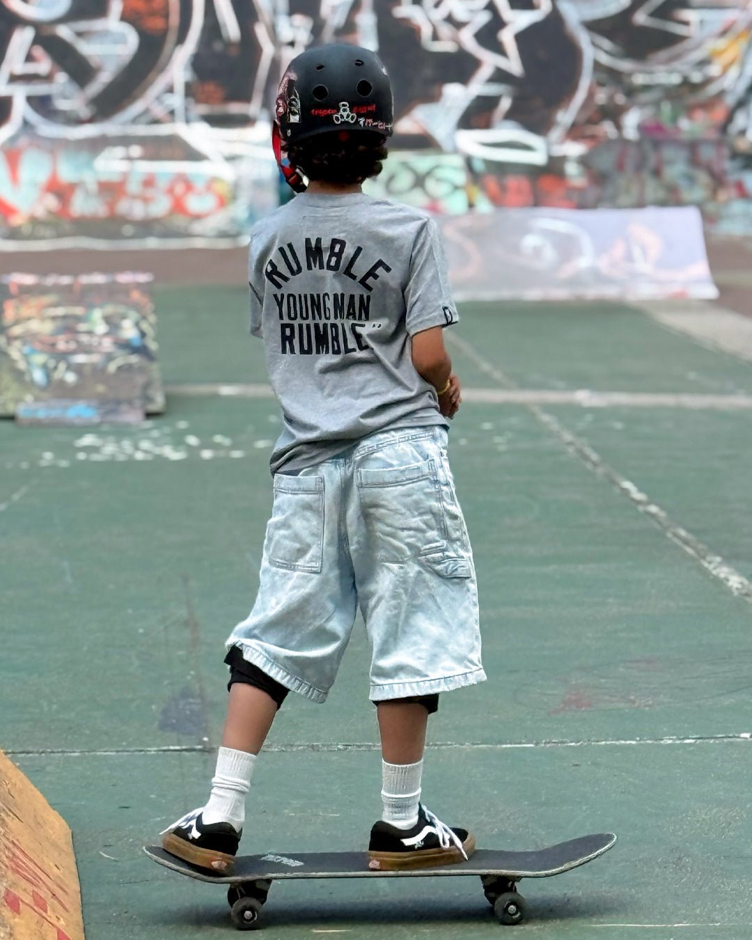 Ali Rumble Quote Grey Kid's Tee - Roots of Fight Canada