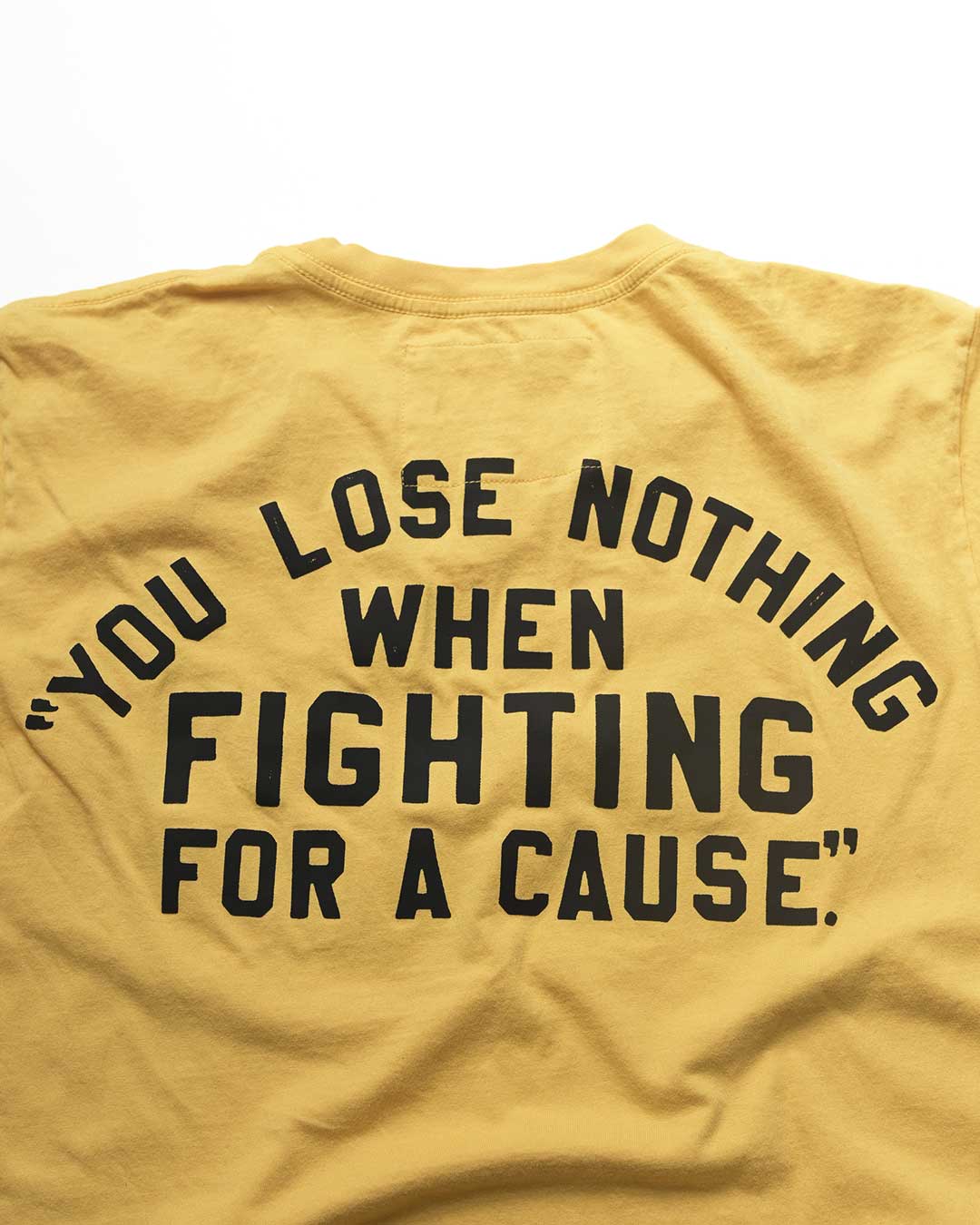 Ali &#39;You Lose Nothing&#39; Gold Tee - Roots of Fight Canada