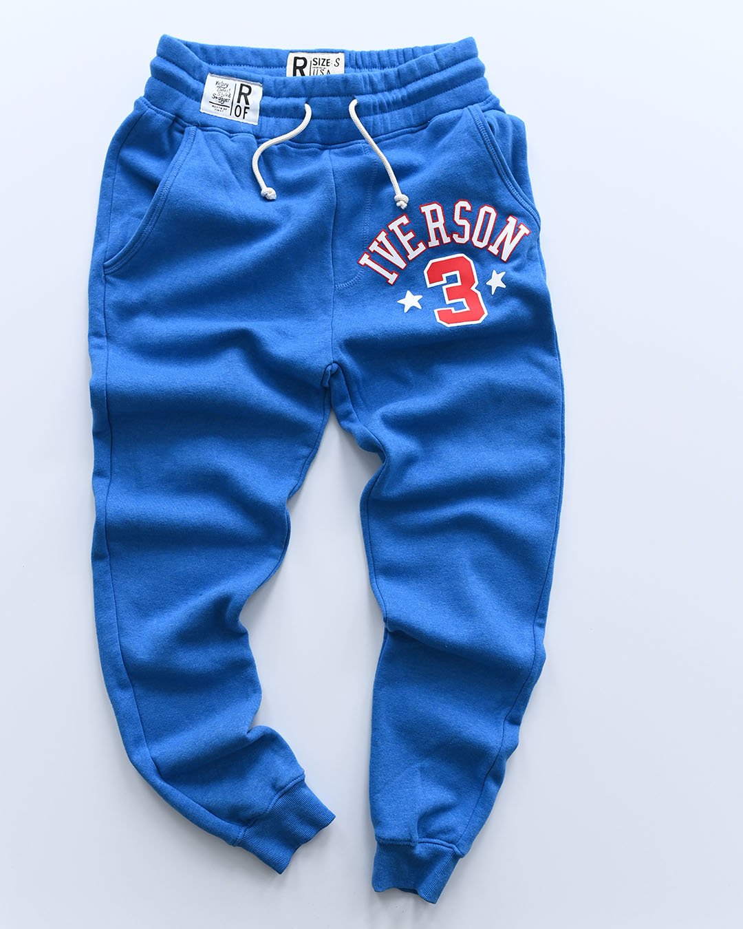 Allen Iverson #3 Blue Sweatpants - Roots of Fight Canada