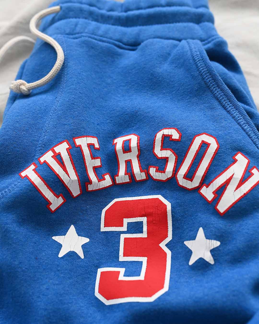 Allen Iverson #3 Blue Sweatpants - Roots of Fight Canada