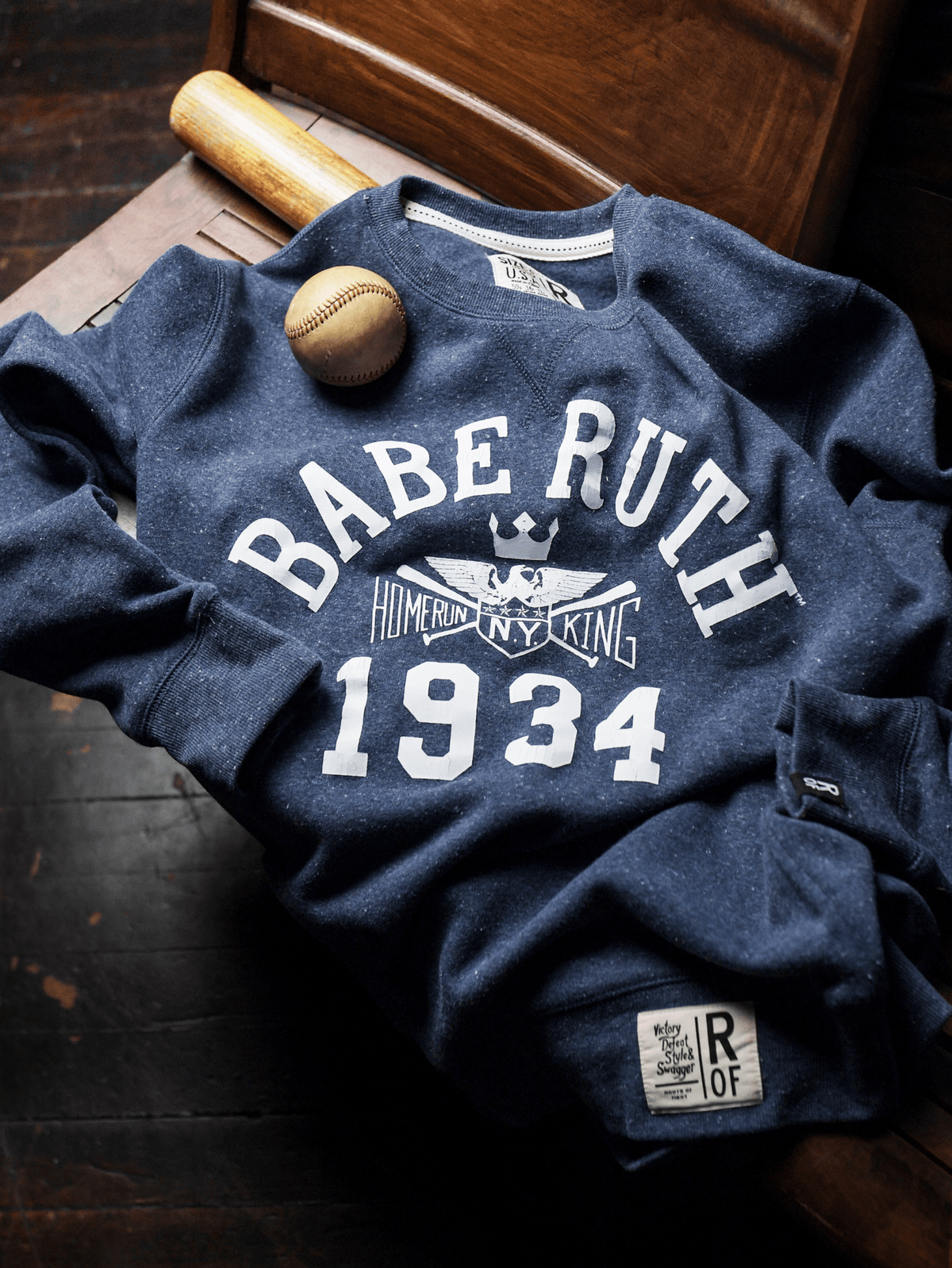 Babe Ruth 1934 NY Navy Sweatshirt - Roots of Fight Canada