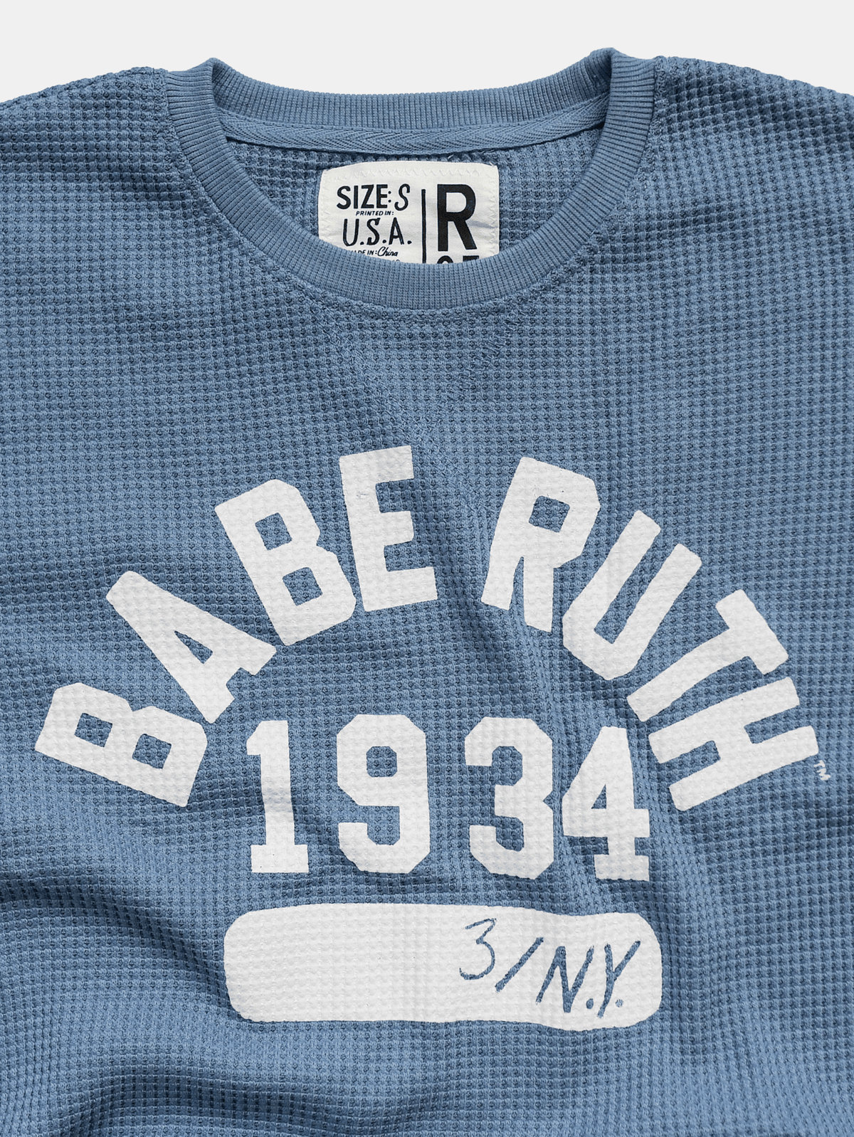 Babe Ruth 1934 NY Slate Blue Thermal - Roots of Fight Canada