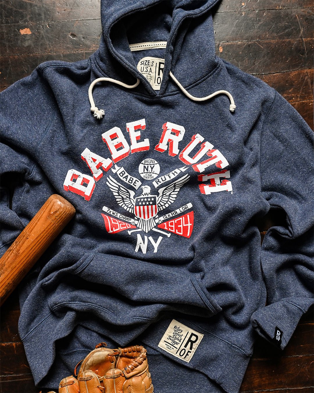 Babe Ruth New York '20 - '34 Navy PO Hoody - Roots of Fight Canada