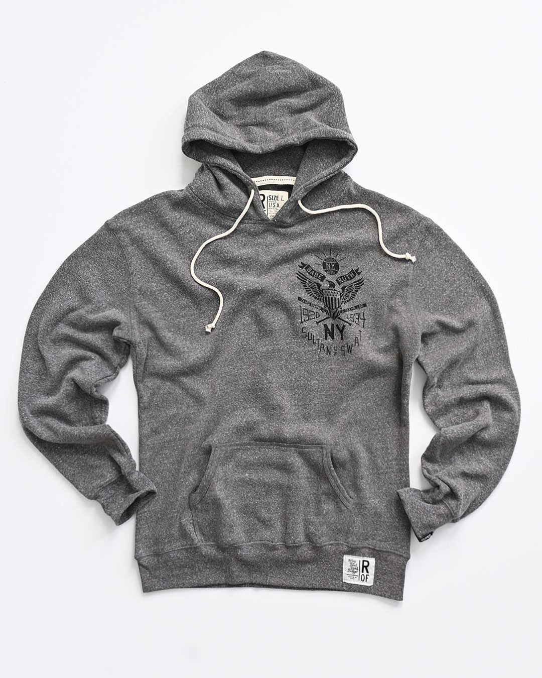 Babe Ruth NY Sultan of Swat Grey PO Hoody - Roots of Fight Canada