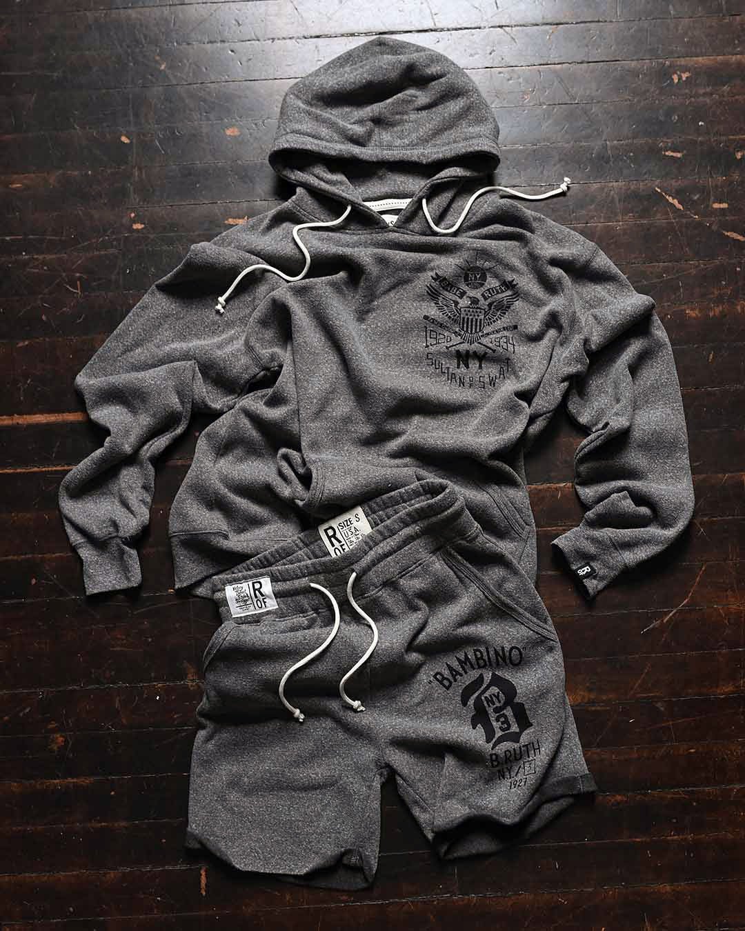 Babe Ruth NY Sultan of Swat Grey PO Hoody - Roots of Fight Canada