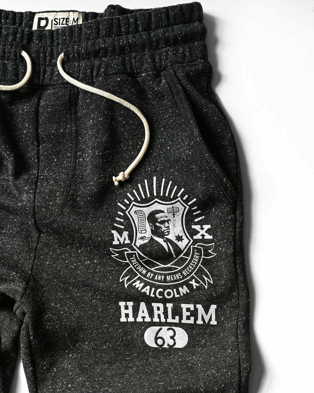 BHT - Malcolm X Harlem Black Sweatpants - Roots of Fight Canada