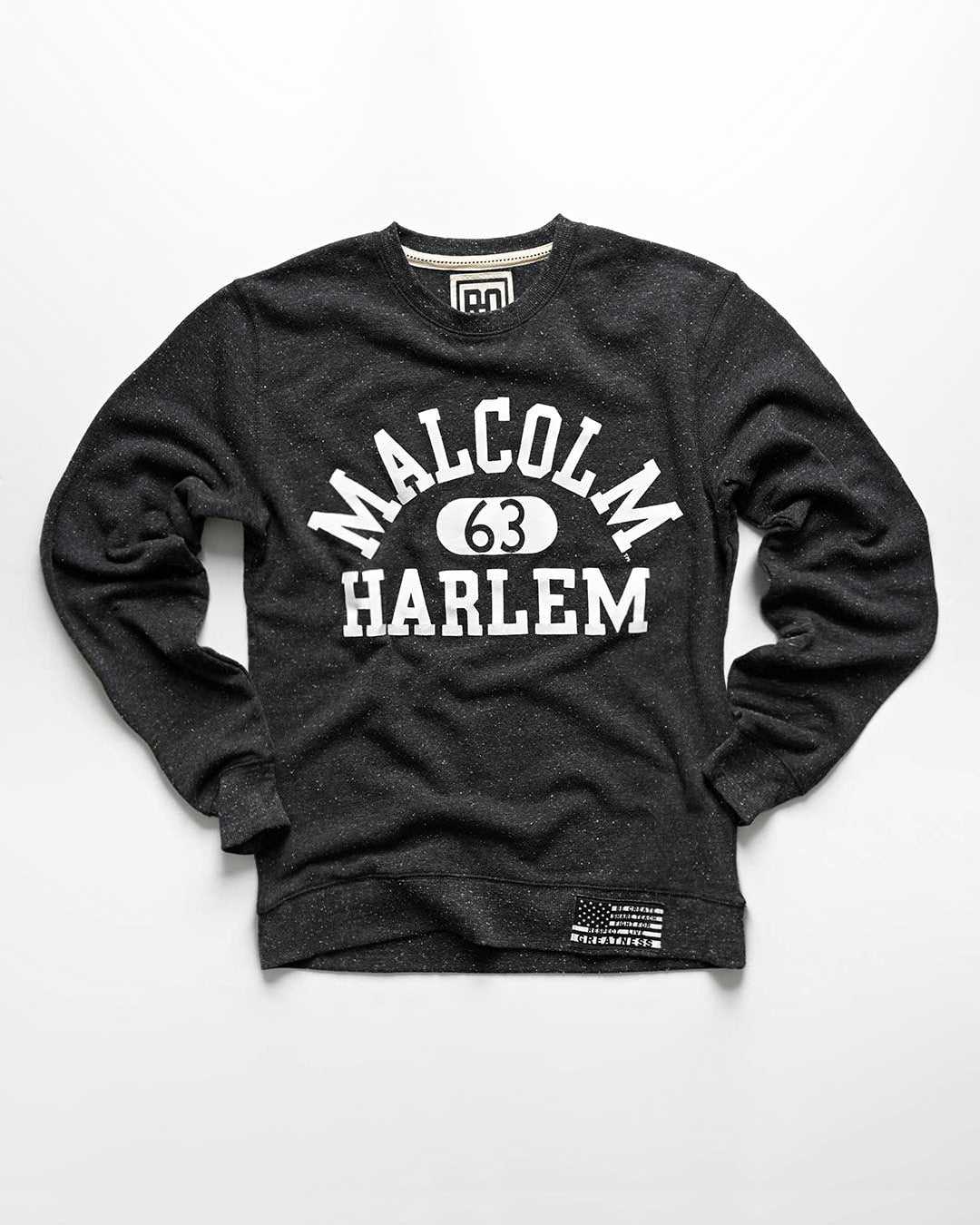 BHT - Malcolm X Harlem Black Sweatshirt - Roots of Fight Canada