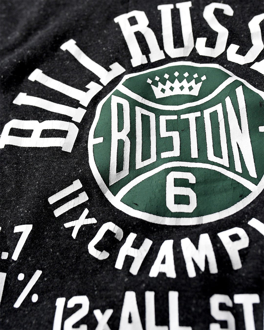 Bill Russell 6 Black Sweatshirt - Roots of Fight Canada
