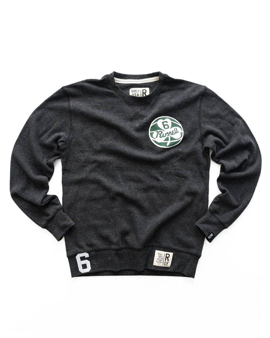 Bill Russell 6 Black Sweatshirt - Roots of Fight Canada