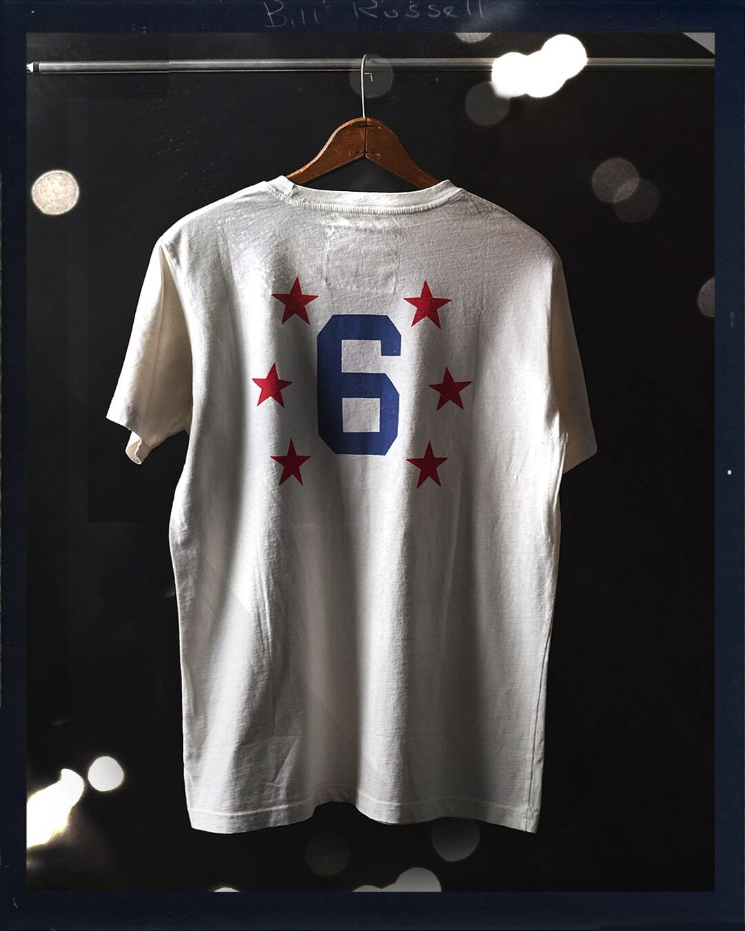 Bill Russell All Star White Tee - Roots of Fight Canada