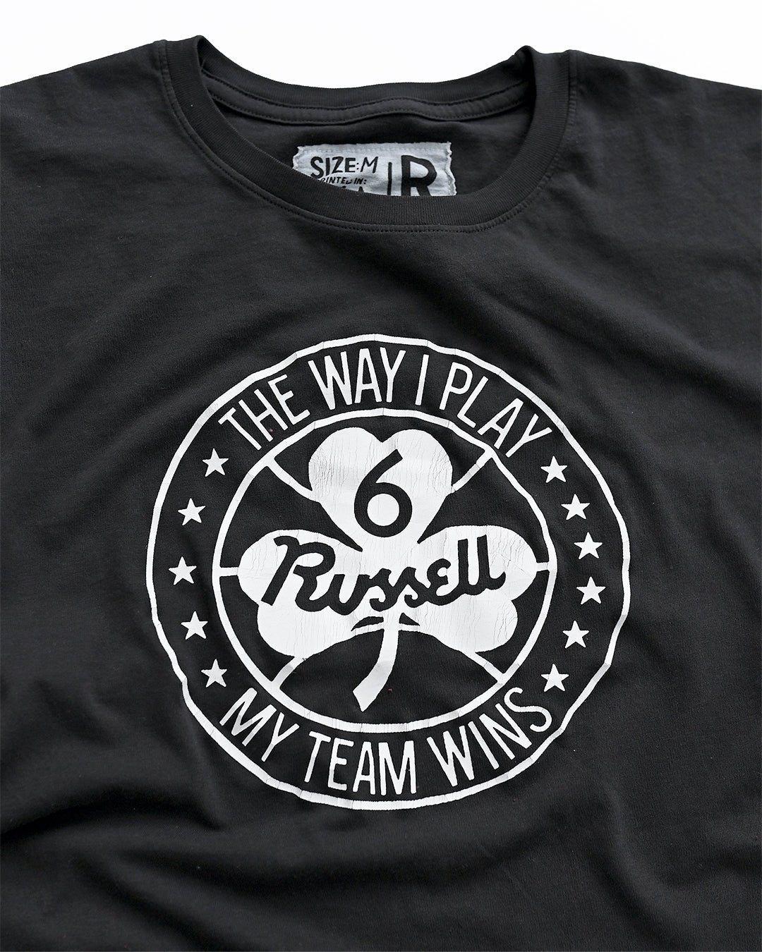 Bill Russell 'The Way I Play' Black Tee - Roots of Fight Canada