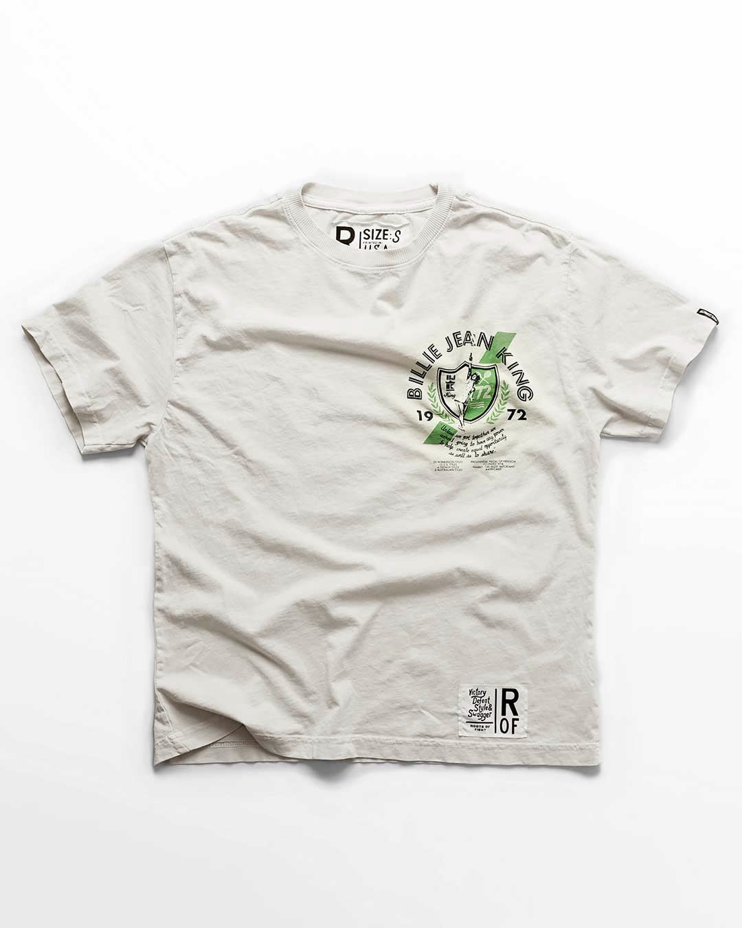 Billie Jean King Creme Women's Tee - Roots of Fight Canada