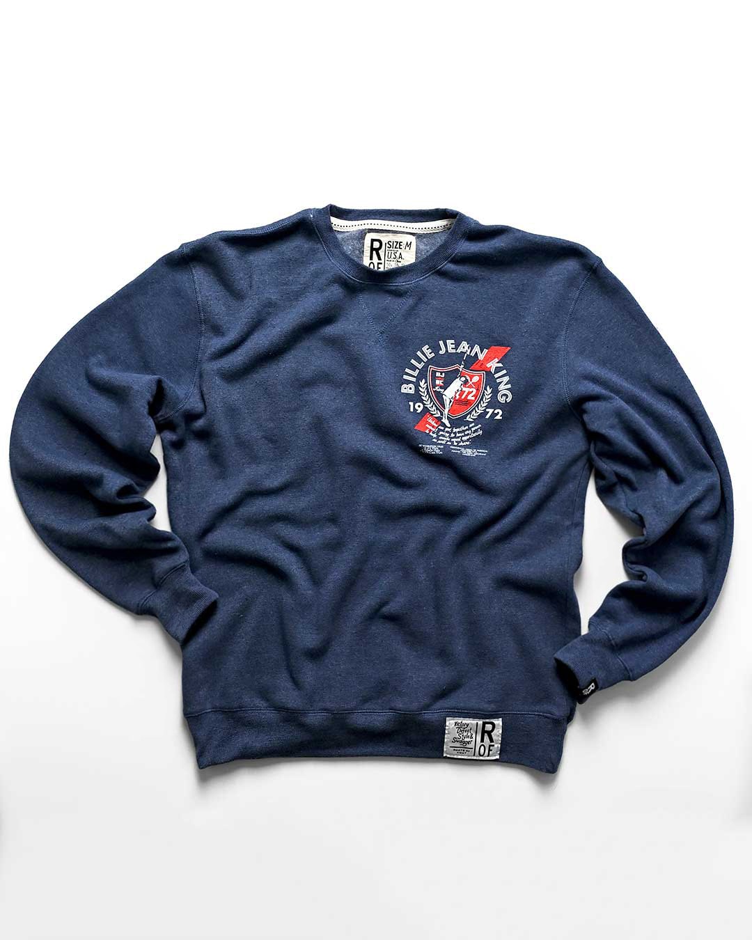 Billie Jean King Navy Sweatshirt - Roots of Fight Canada