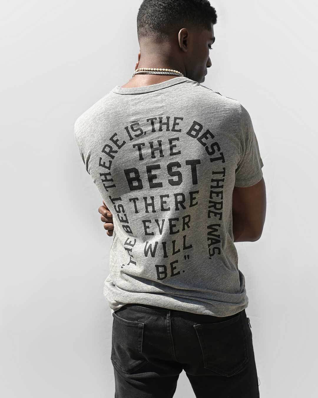 Bret Hart 32 Time Champ Grey Tee - Roots of Fight Canada