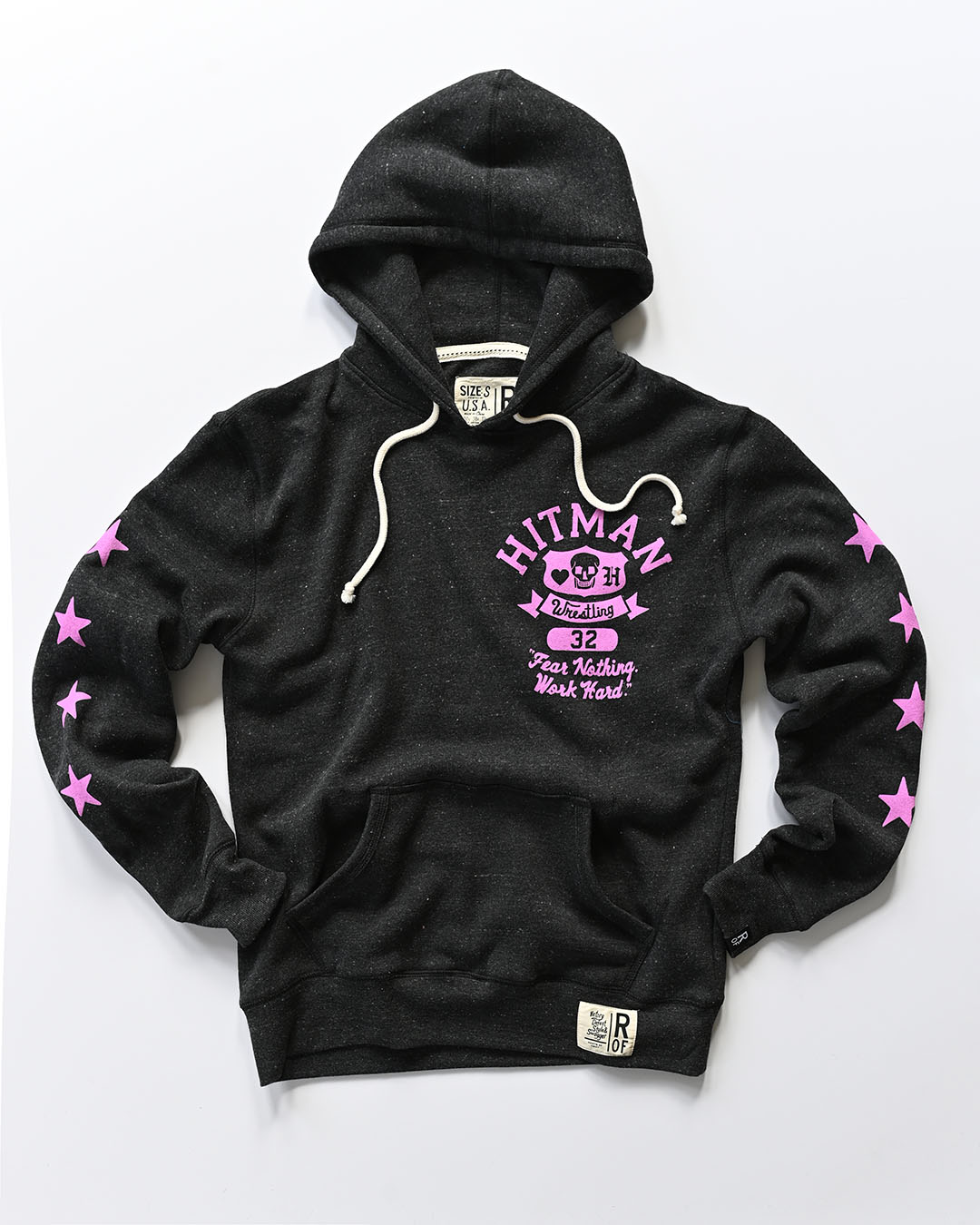 Bret 'Hitman' Hart Fear Nothing Black PO Hoody - Roots of Fight Canada