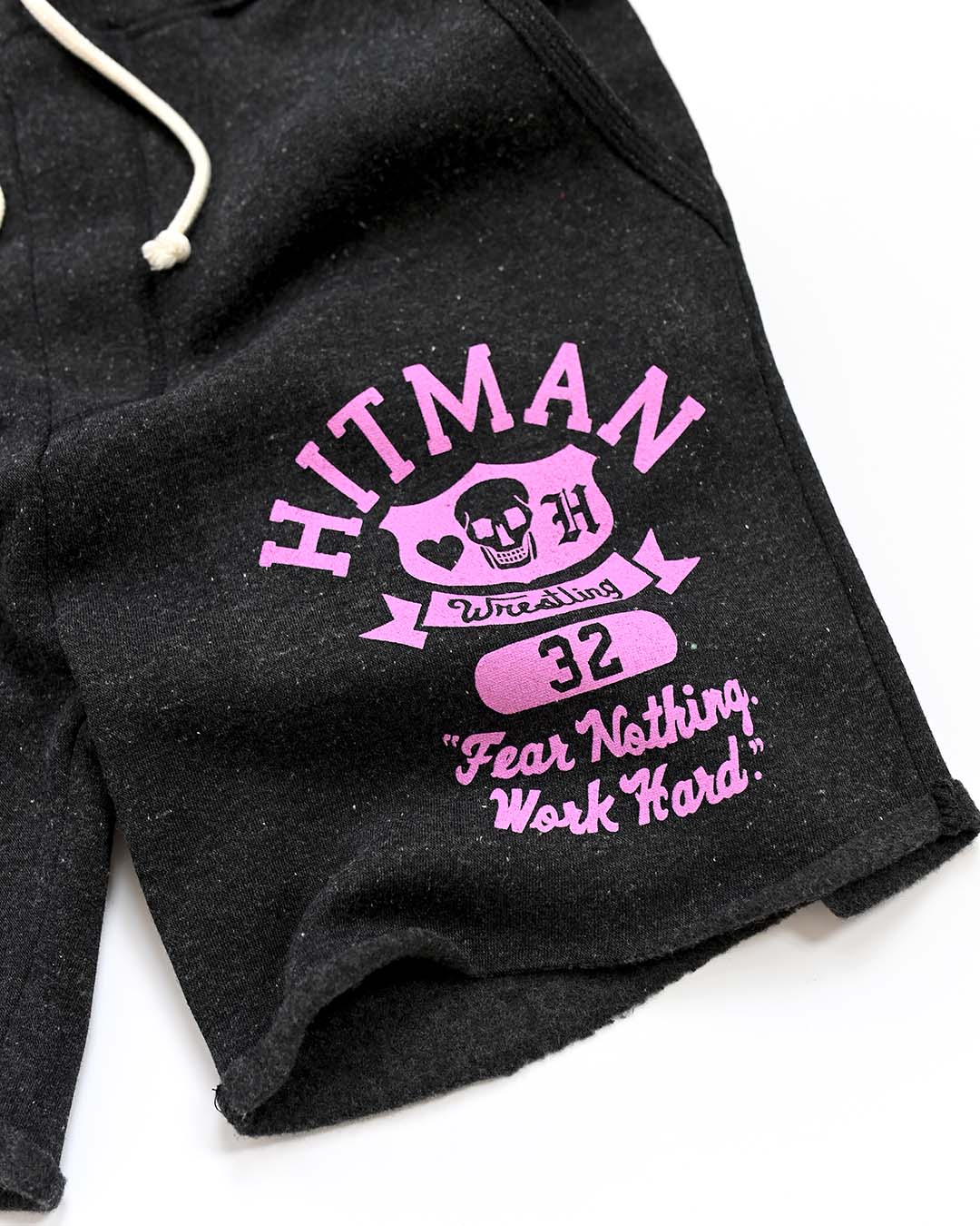 Bret &#39;Hitman&#39; Hart Fear Nothing Black Shorts - Roots of Fight Canada