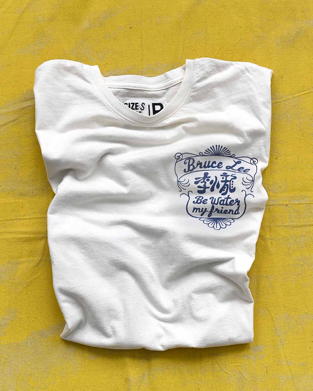 Bruce Lee Be Water White Tee - Roots of Fight Canada