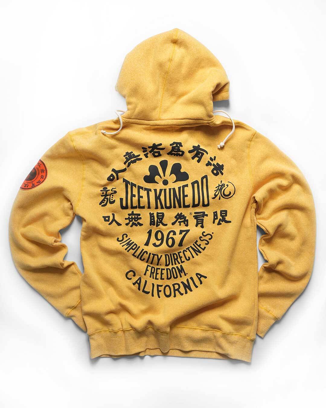Bruce Lee JKD 1967 Yellow PO Hoody - Roots of Fight Canada