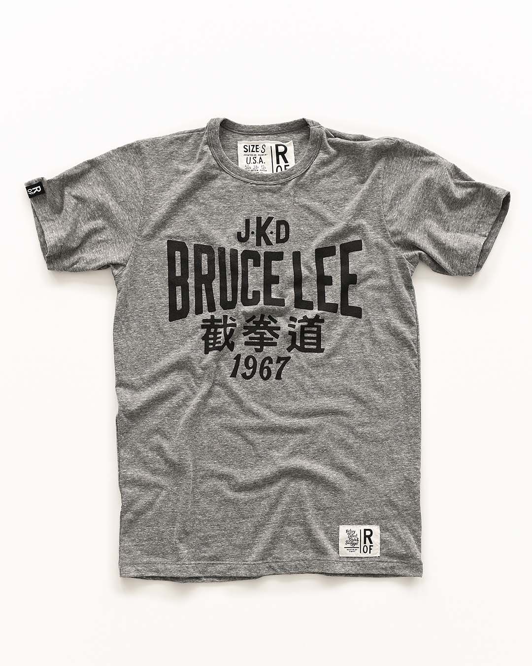 Bruce Lee JKD &#39;67 Grey Triblend Tee - Roots of Fight Canada