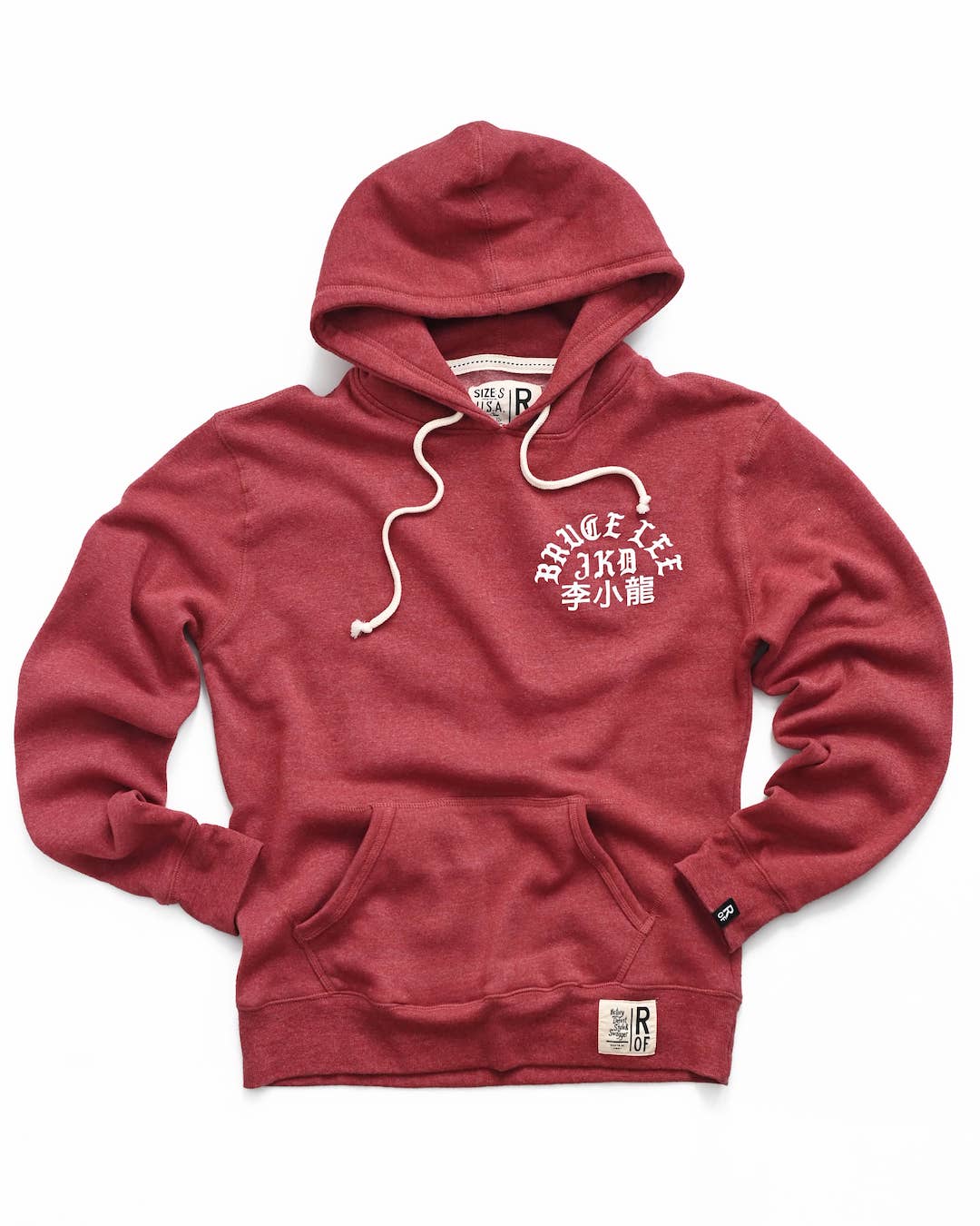 Bruce Lee Oakland '67 Cardinal PO Hoody - Roots of Fight Canada