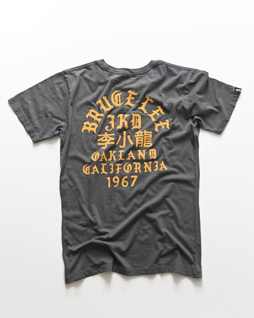 Bruce Lee Oakland &#39;67 Vintage Grey Tee - Roots of Fight Canada