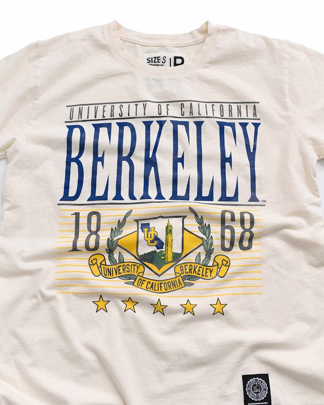 CAL - 1868 Cal White Tee - Roots of Fight Canada