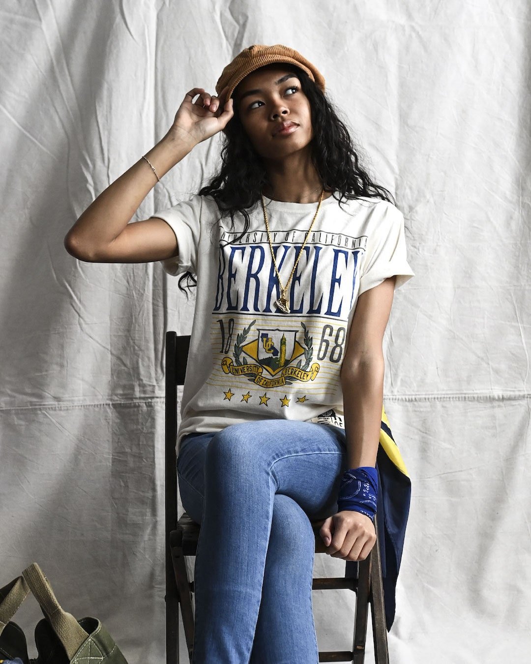 CAL - 1868 Cal White Tee - Roots of Fight Canada