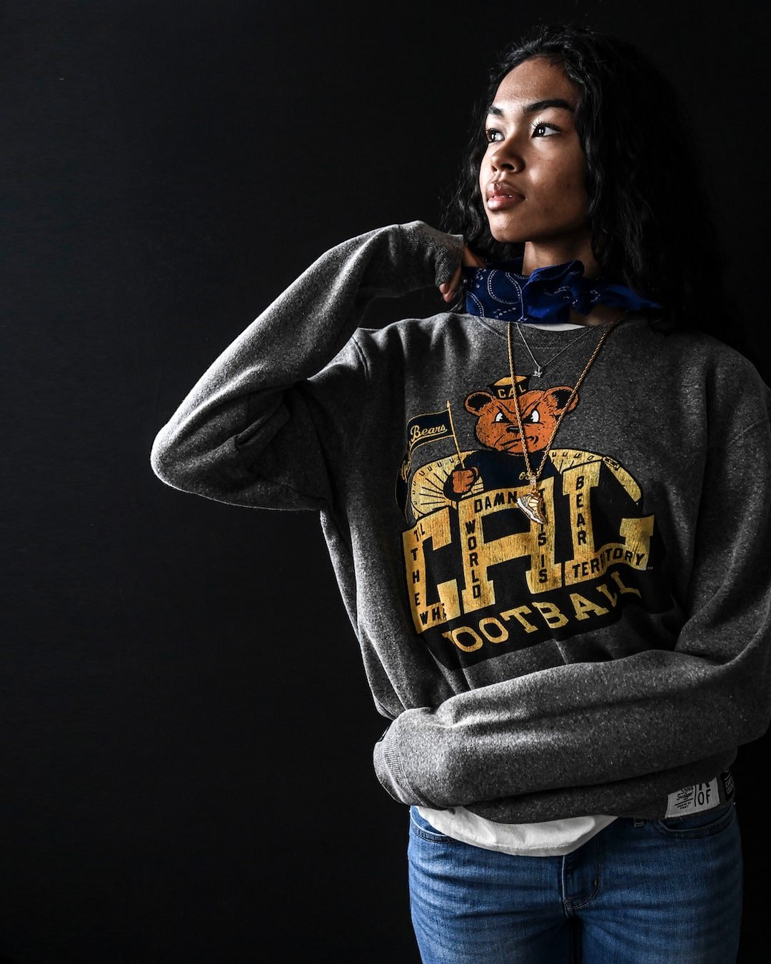 CAL - Golden Bears Football Grey Sweatshirt - Roots of Fight Canada