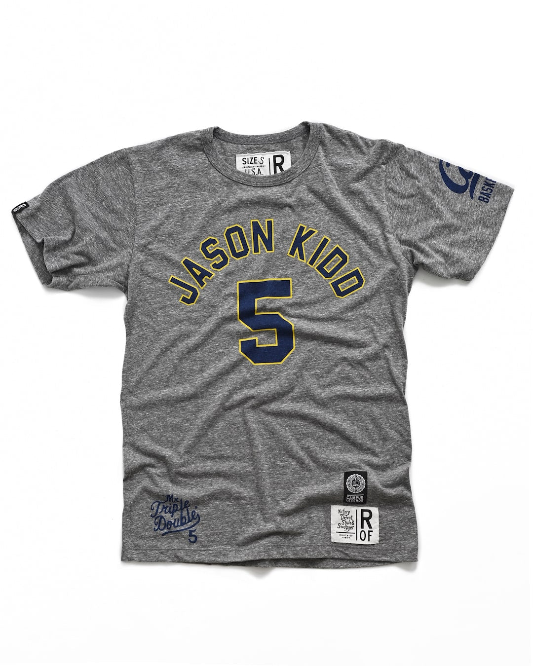 CAL - Jason Kidd #5 Grey Tee - Roots of Fight Canada