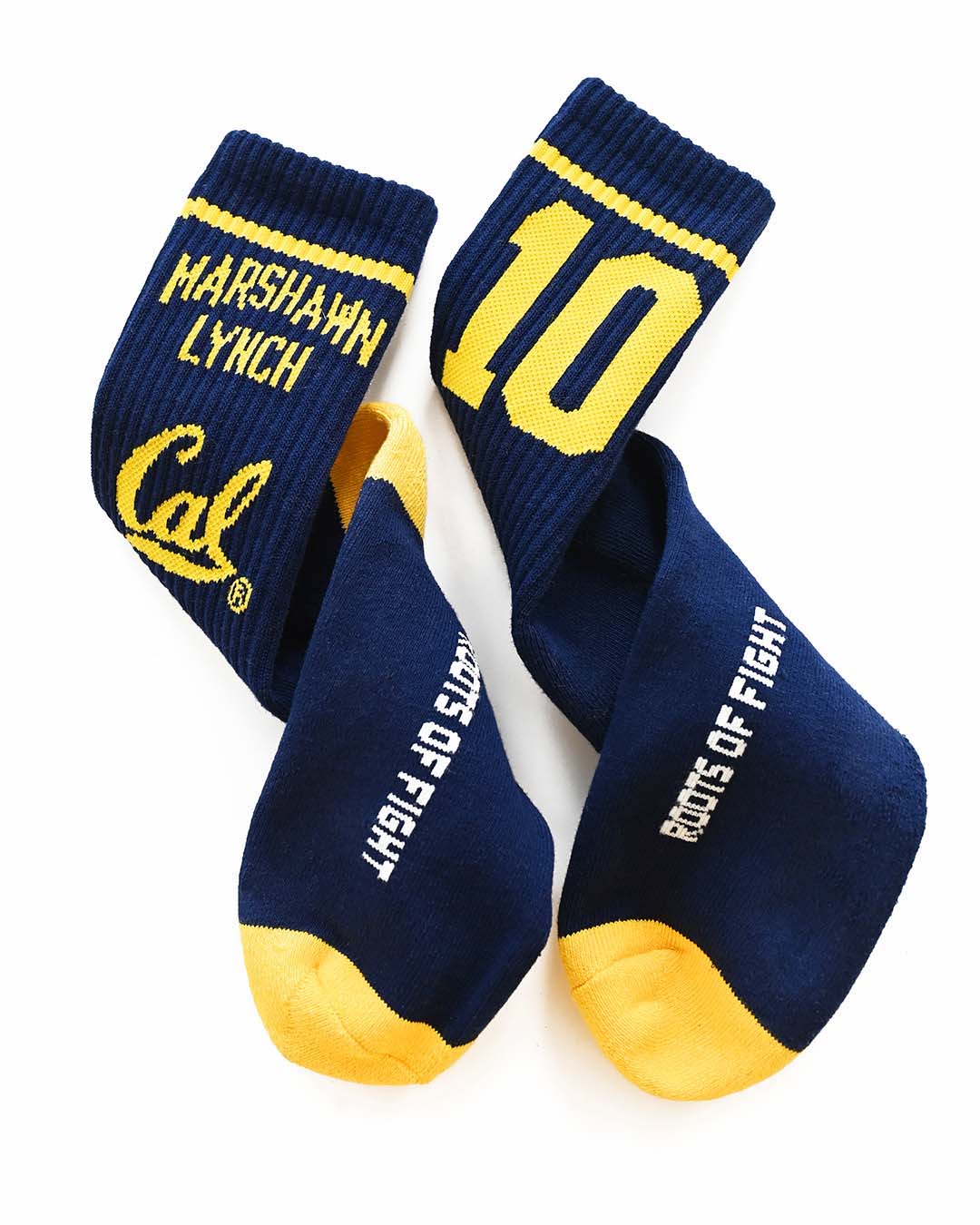 CAL - Marshawn Lynch Golden Bears Navy Socks - Roots of Fight Canada