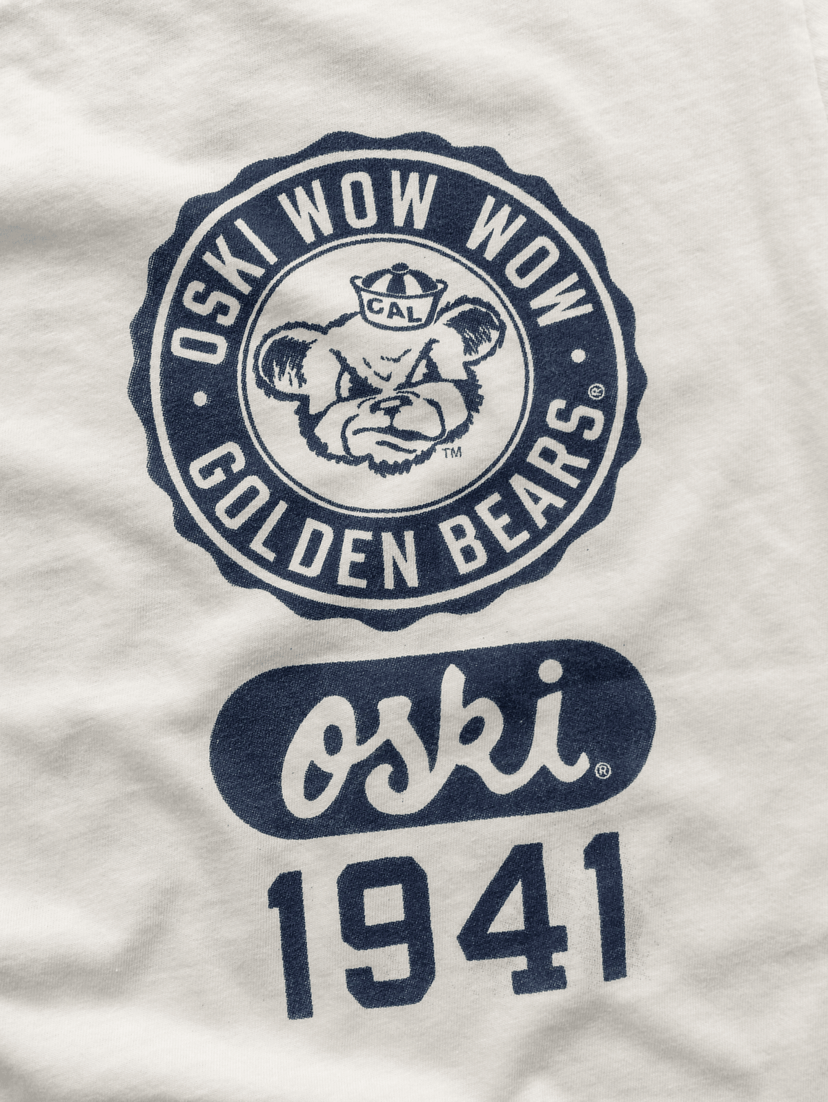 CAL - Oski Yell '41 White Tee - Roots of Fight Canada