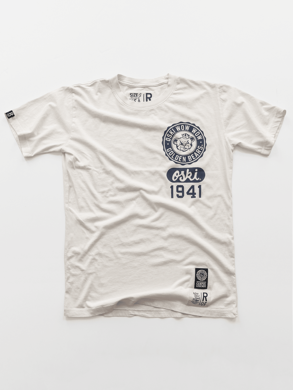 CAL - Oski Yell '41 White Tee - Roots of Fight Canada