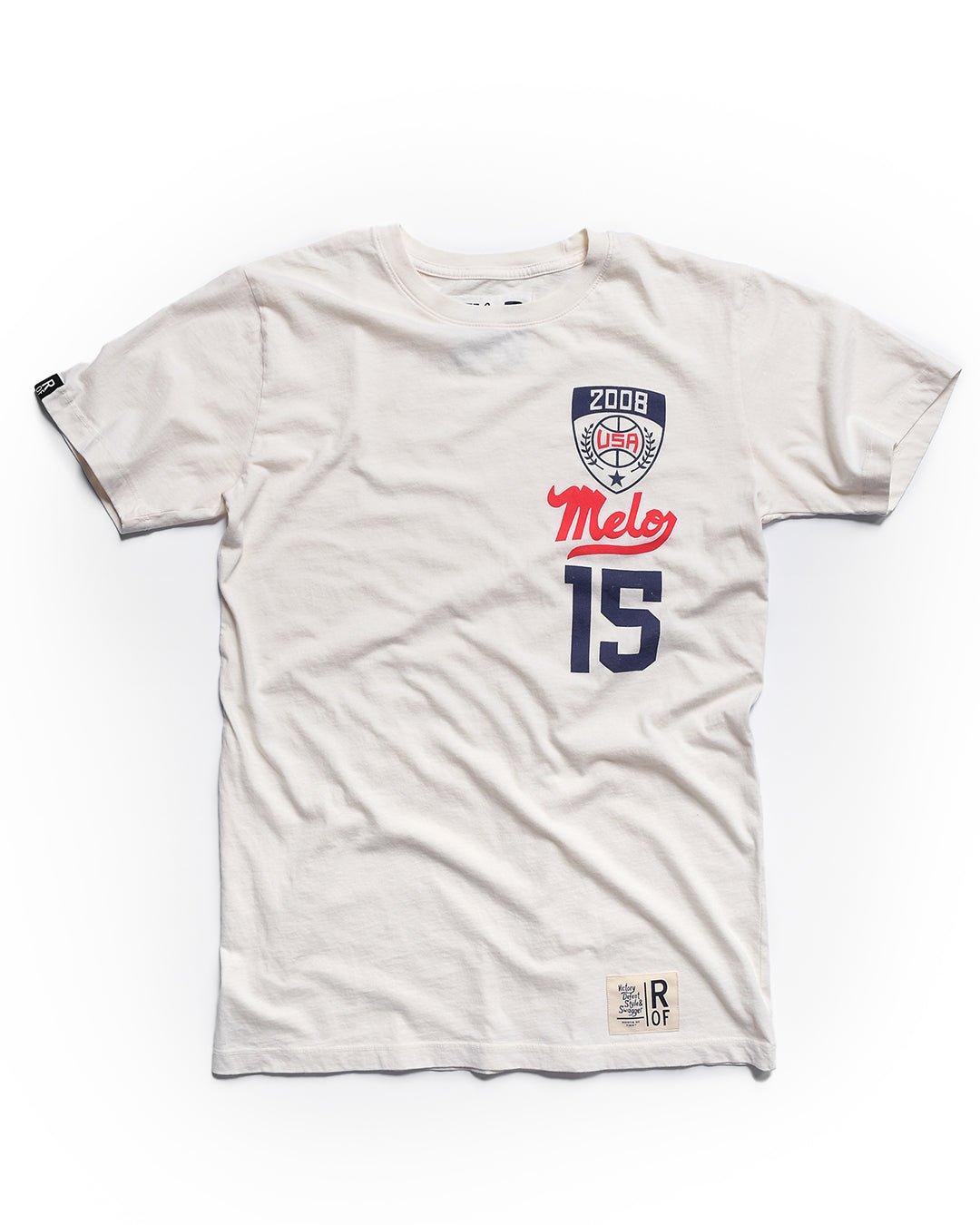Carmelo Anthony '08 Basketball White Tee - Roots of Fight Canada