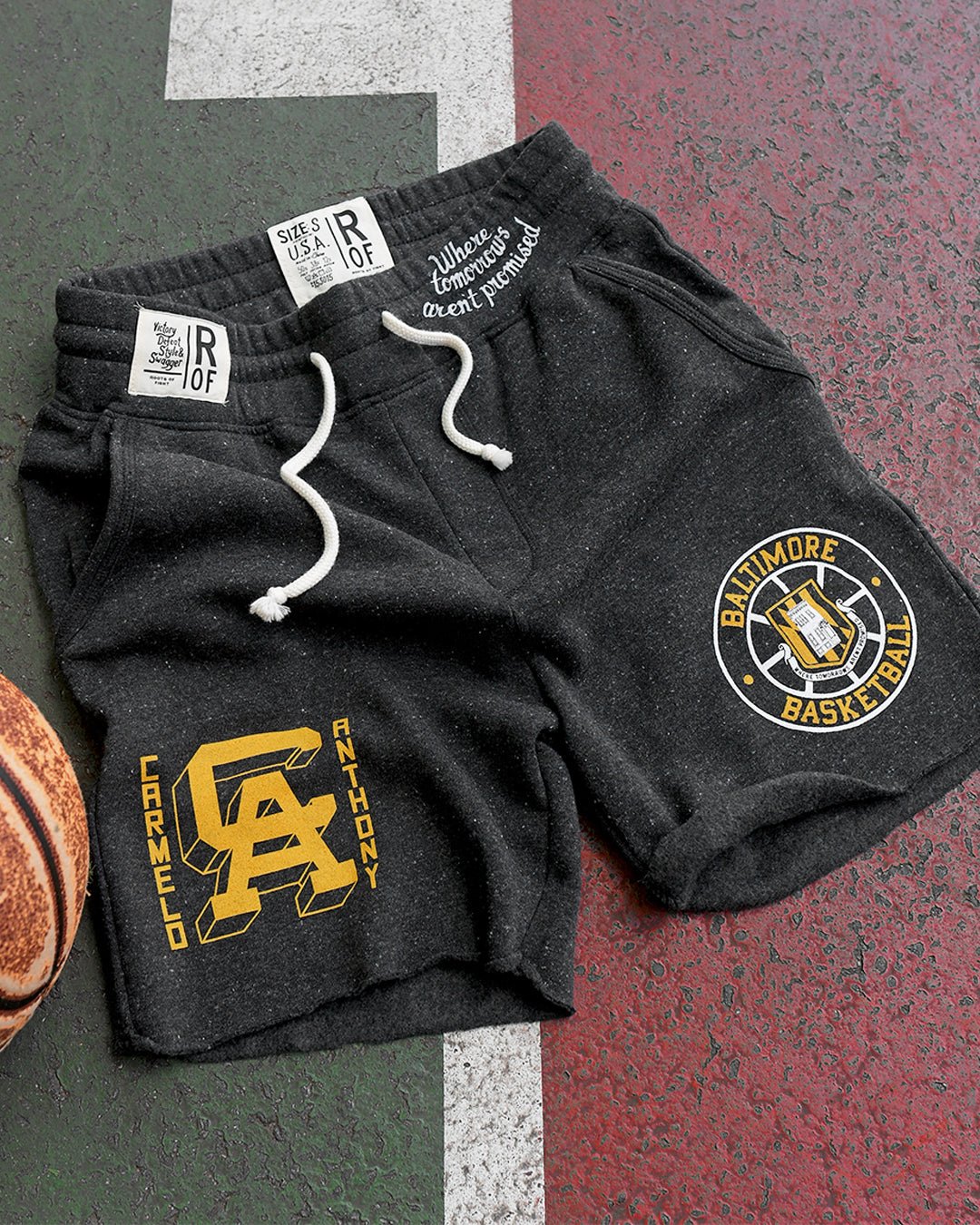 Carmelo Anthony Baltimore Pride Black Shorts - Roots of Fight Canada