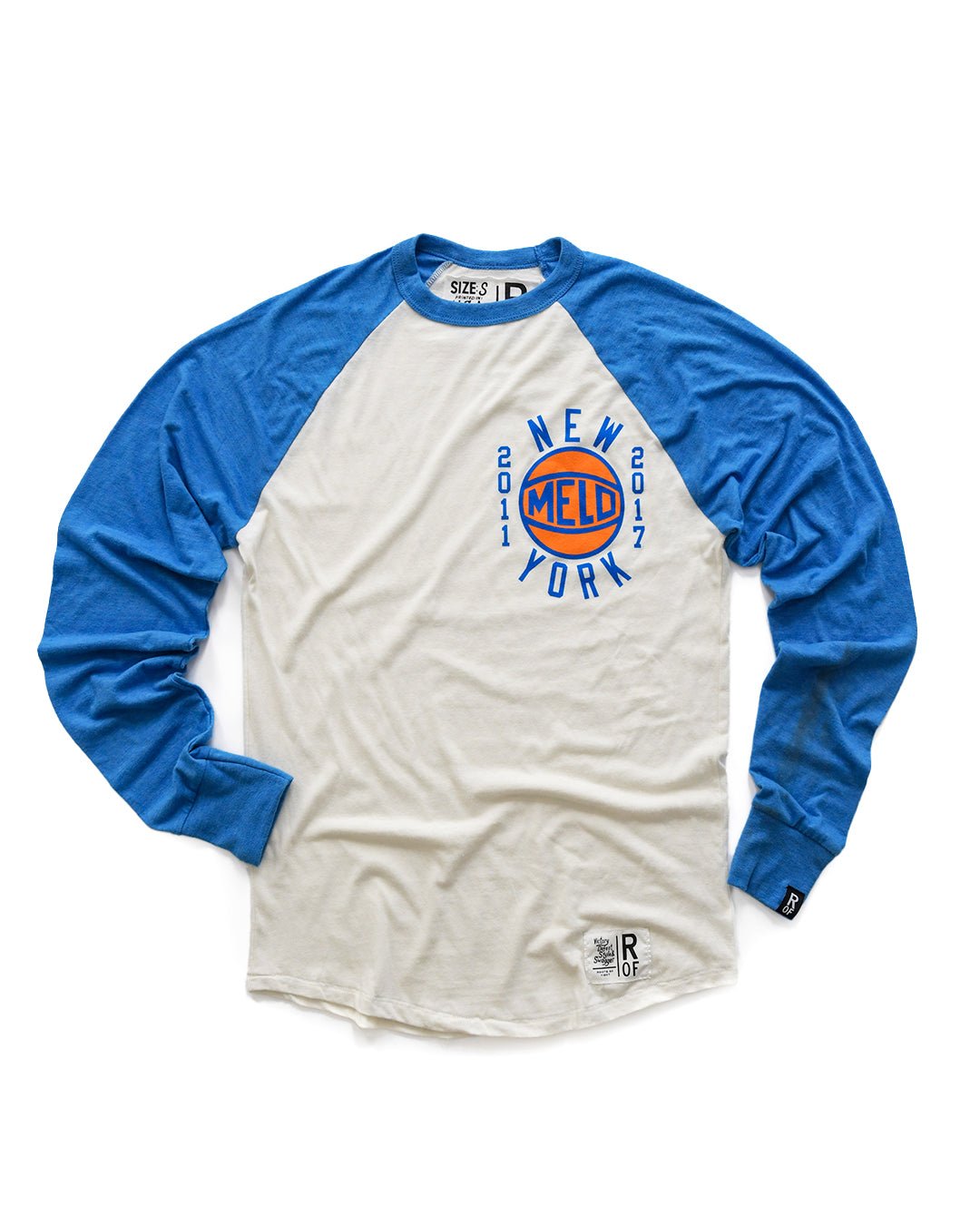 Carmelo Anthony NYC Basketball Blue Raglan Tee - Roots of Fight Canada