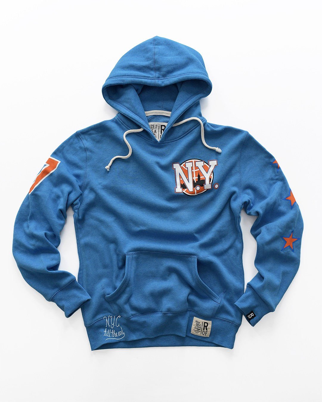 Carmelo Anthony NYC Til the End Blue PO Hoody - Roots of Fight Canada