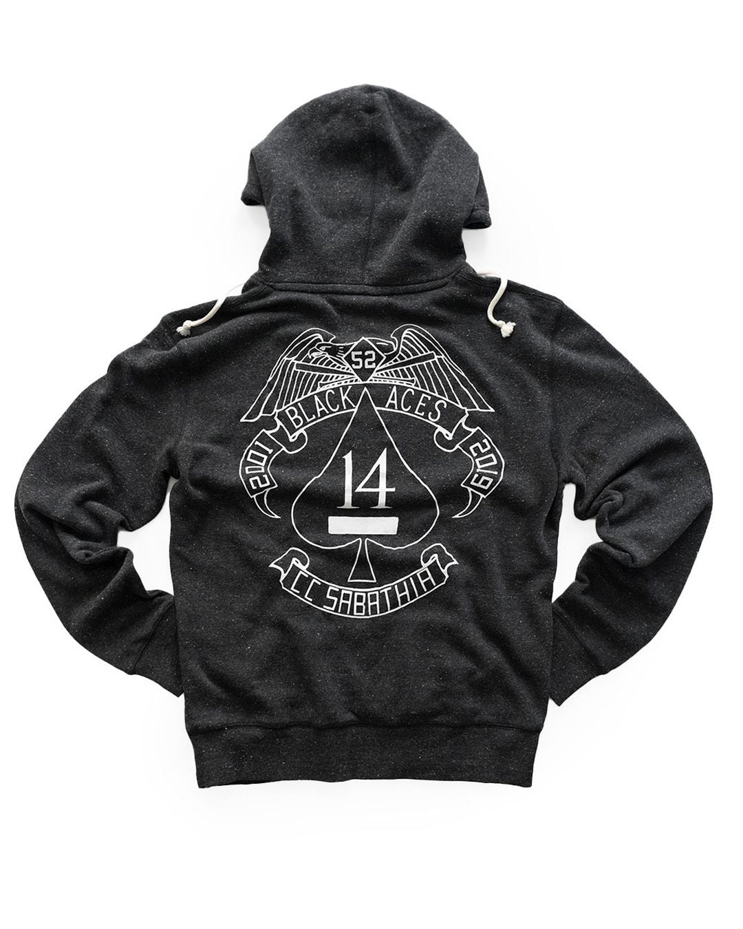 CC Sabathia Black Aces Black PO Hoody - Roots of Fight Canada
